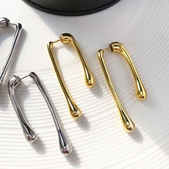 ⚜️𝟯𝟬%𝗢𝗙𝗙 𝗯𝘂𝗻𝗱𝗹𝗲𝘀 𝟯+⚜️ NEW Oozing Contemporary Jacket Earrings - Picture 5 of 15